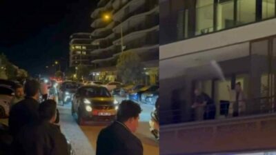 Bursa’nın Nilüfer ilçesinde lüks evlerin bulunduğu cadde üzerinde yüksek ses