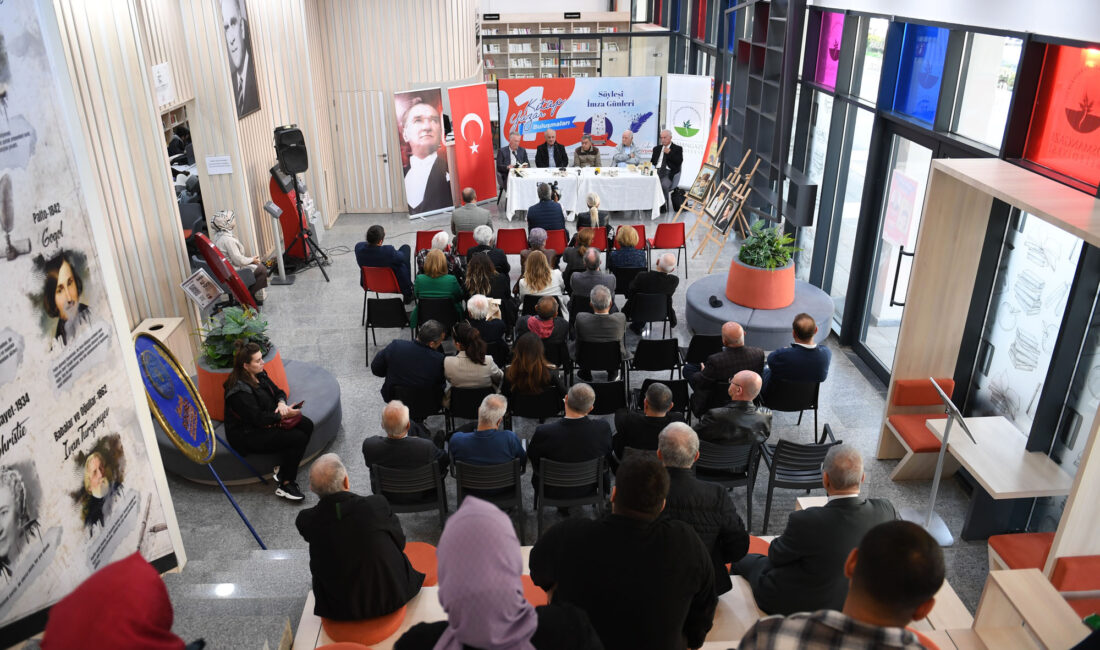 Osmangazili kitapseverler edebiyatın değerli kalemleri ile buluştu Osmangazi Belediyesi, bünyesinde faaliyet gösteren kütüphanelerin ev sahipliğinde düzenlediği ‘1
