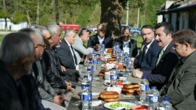 Yenişehir Belediye Başkanı Ercan Özel ilçeye bağlı 71 mahallede vatandaşlarla