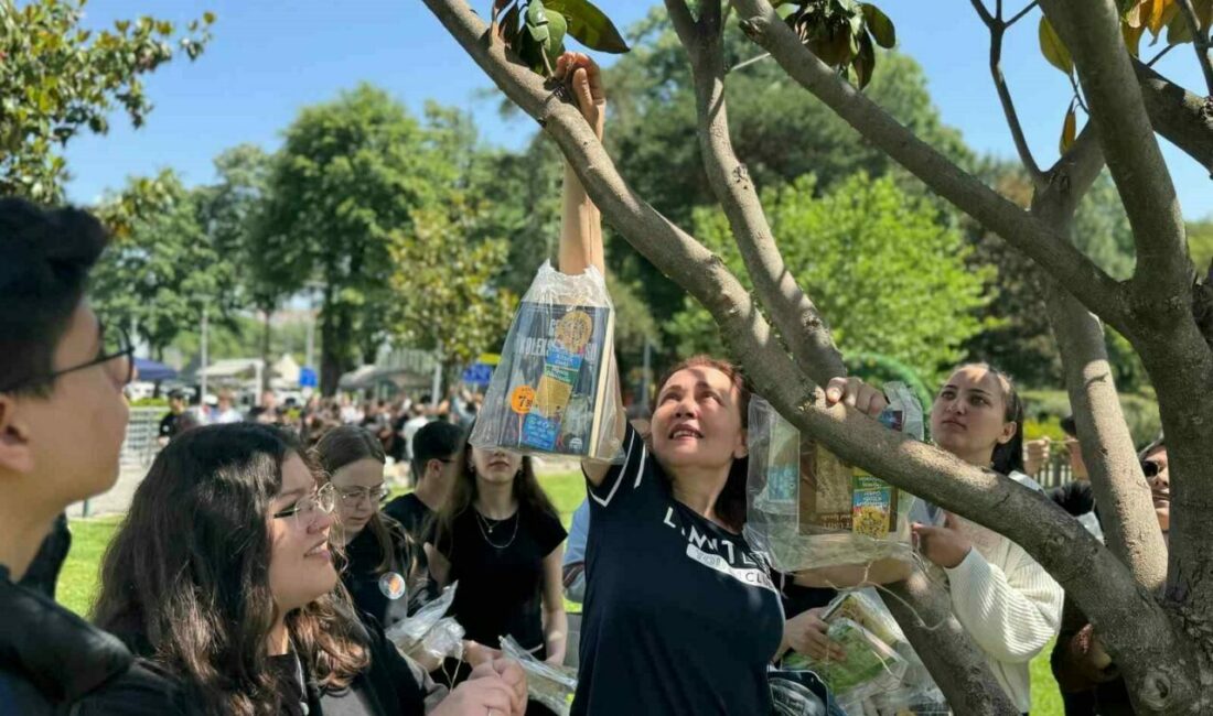 Bursa’da ağaçlar ‘kitap’ açtı Bursa Kent Konseyi’nin kitap okumayı yaygınlaştırmak amacıyla başlattığı ‘Okuduğun kitabı
