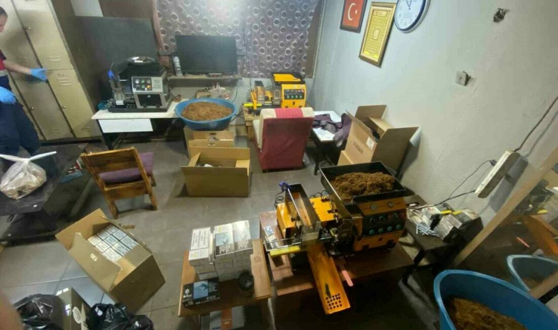 Bursa’nın Gemlik ilçesinde kaçak sigara üretimi yapılan üç ayrı adrese