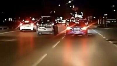 Bursa’da seyir halinde olan sürücüleri hiçe sayarak makas atan lüks