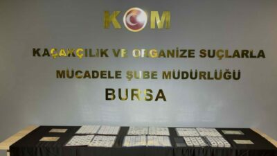 Bursa’da kaçakçılıkla mücadele kapsamında yürütülen çalışmalar sonucunda paha biçilmez operasyona