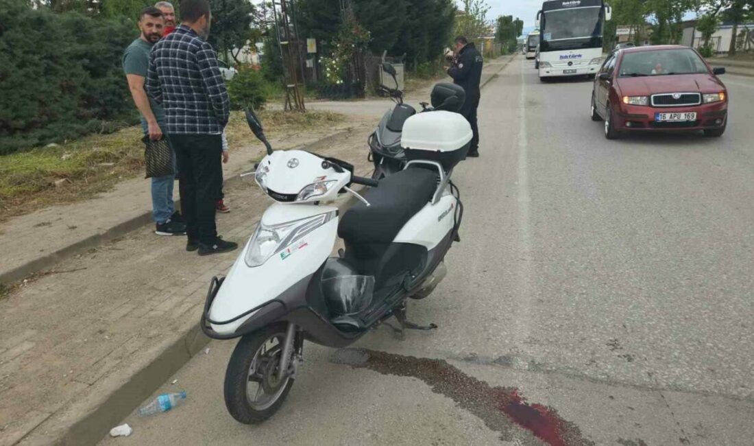 Bursa’nın Orhangazi ilçesinde yavaşlayan trafikte iki motosiklet birbiriyle çarpıştı. Kazada