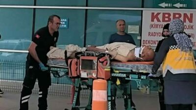 Bursa’nın İnegöl ilçesinde meydana gelen kazada motosiklet ile bisiklet çarpıştı;