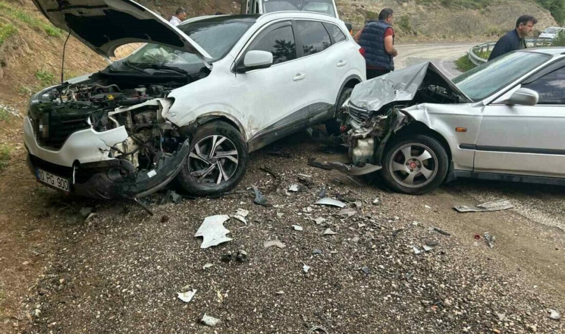 Bursa’nın İnegöl ilçesinde cip ile otomobilin kafa kafaya çarpıştığı kazada