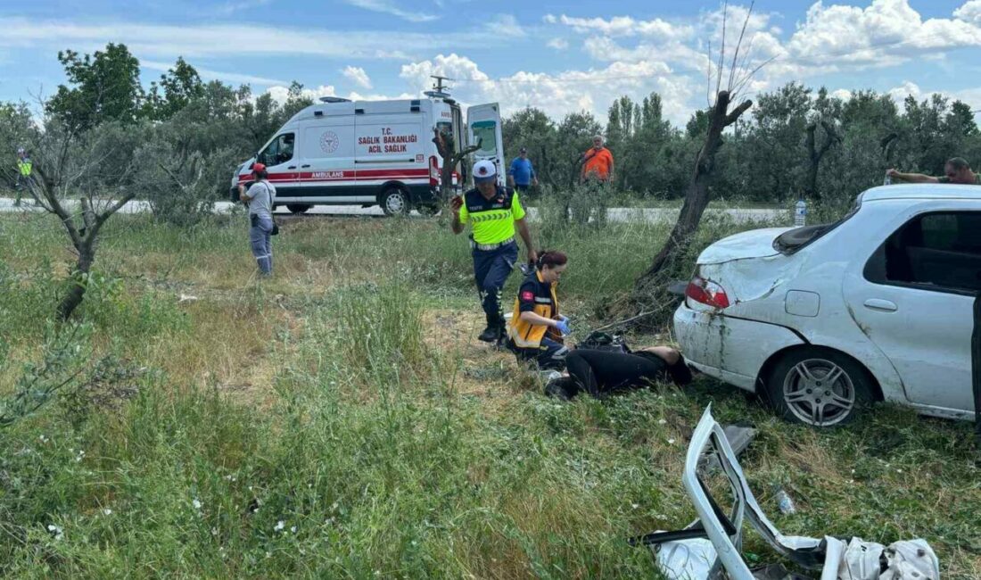 Bursa’nın Orhangazi ilçesinde meydana gelen trafik kazasında kontrolden çıkan bir