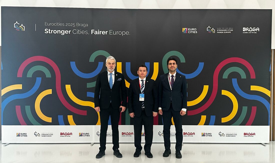 Osmangazi Belediye Başkanı Erkan Aydın, Portekiz’in Braga kentinde düzenlenen Eurocities