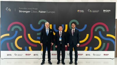 Osmangazi Belediye Başkanı Erkan Aydın, Portekiz’in Braga kentinde düzenlenen Eurocities