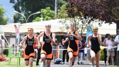 Osmangazi Belediyesi’nin Türkiye Modern Pentatlon Federasyonu’yla birlikte düzenlediği Biathle yarışlarına