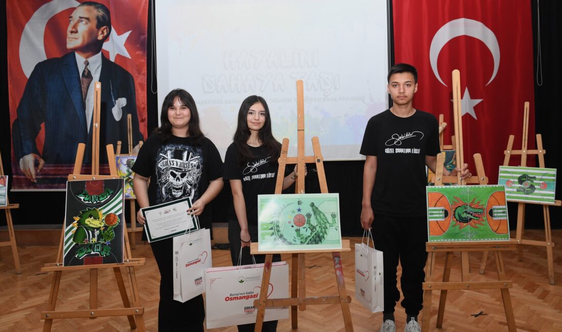 Osmangazi Belediyesi’nin ilçedeki basketbol sahalarını güzelleştirmek adına Zeki Müren Güzel