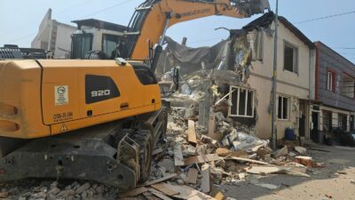 Osmangazi Belediyesi, kaçak yapılaşmaya karşı sürdürdüğü mücadele kapsamında Hamitler Mahallesi’nde