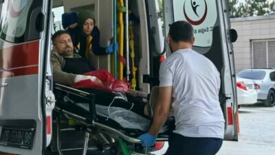 Bursa’nın İnegöl ilçesinde ormanlık alanda ağaç keserken motorlu testere ile