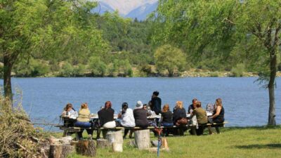 Bursa’nın Keles ilçesinde 35 yıl önce sulama amaçlı kurulan göletin