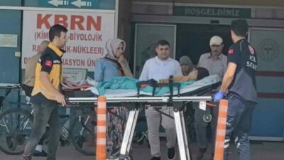 Bursa’nın İnegöl ilçesinde meydana gelen olayda üzerine düştüğü kurban bıçağının