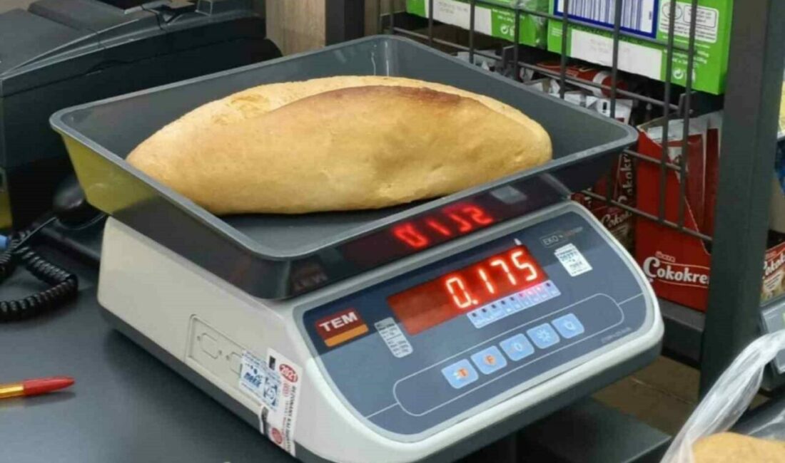 Bursa’nın Gemlik ilçesinde düşük gramajlı ekmek satışı yapan BİM markete