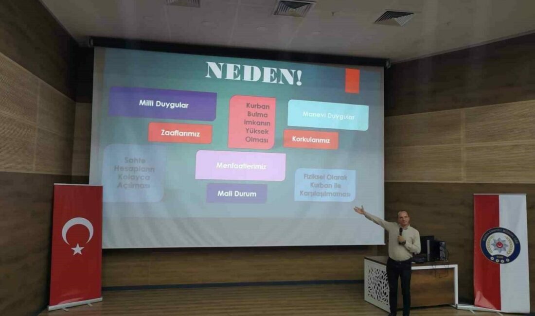 Bursa İl Emniyet Müdürlüğü, dolandırıcılık suçlarının önlenmesi amacıyla bankalarda çalışan