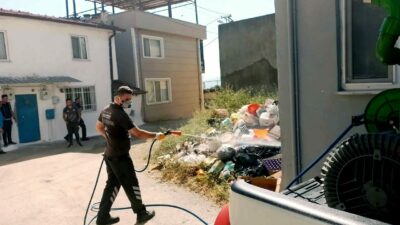 Bursa’nın Mudanya ilçesinde mahalle sakinlerinin koku şikayetleri üzerine daha önce