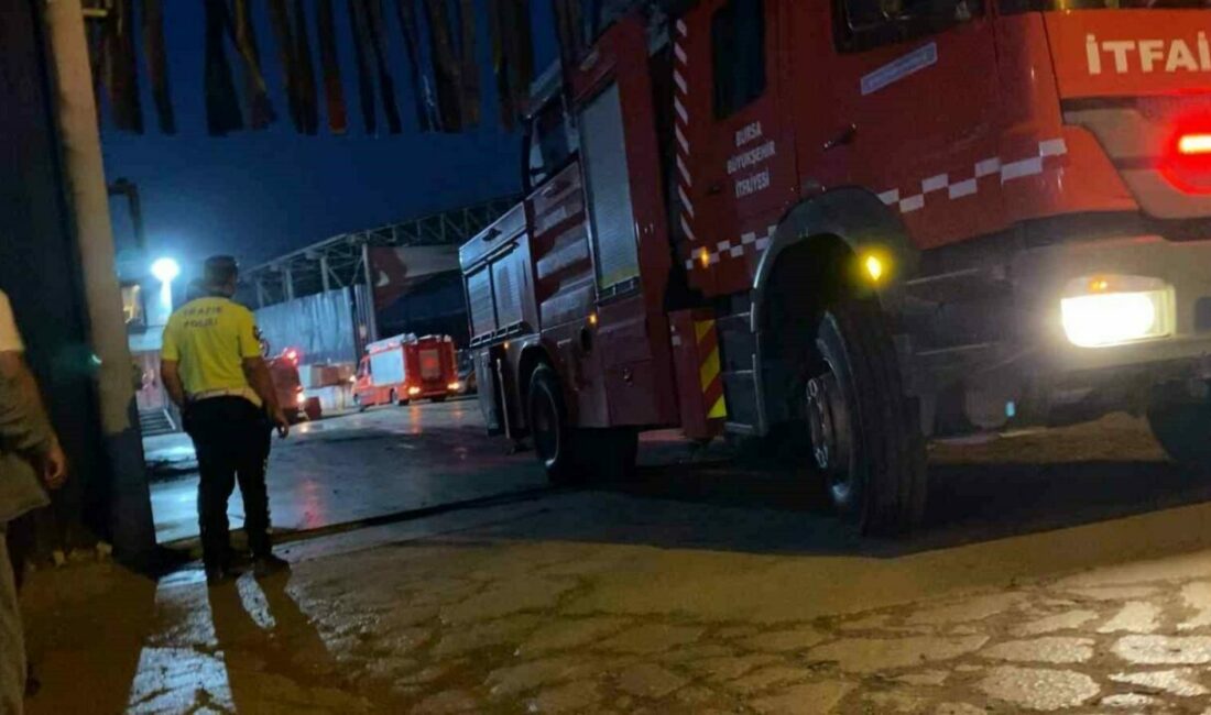Bursa’nın İnegöl ilçesinde bir geri dönüşüm tesisinde yangın çıktı. Yangın,