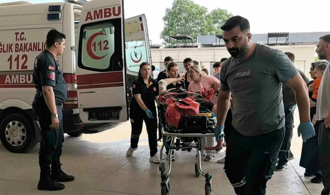 Bursa’nın İnegöl ilçesinde meydana gelen kazada otomobil ile çarpışan motosikletteki