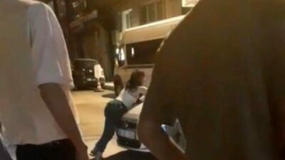 Bursa’da dün gece meydana gelen olayda, hareket halindeki bir aracın