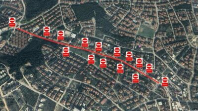 Bursa Büyükşehir Belediyesi, Nilüfer ilçesi Çamlıca Mahallesi Ata Caddesi üzerinde