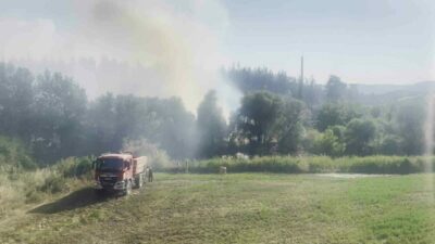 Bursa’nın Orhaneli ilçesinde ormanlık alanda başlayan ve hızla büyüyen yangın,