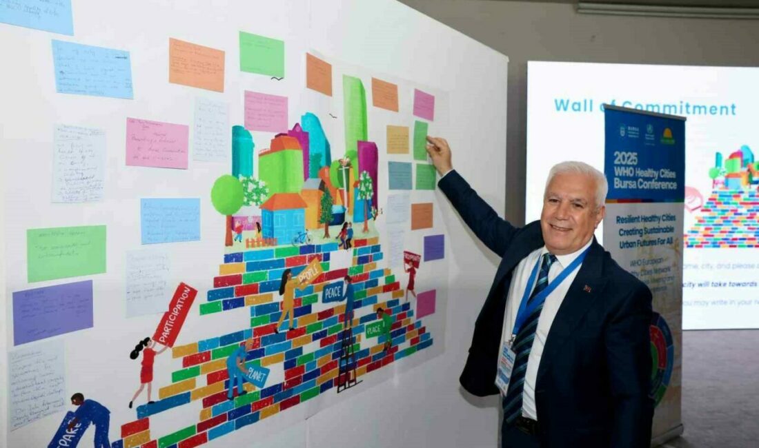 Bursa’dan dünyaya sağlıklı gelecek taahhüdü Bursa Büyükşehir Belediye Başkanı Mustafa Bozbey, Dünya Sağlık Örgütü (DSÖ)