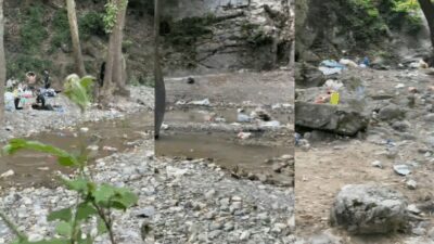 Bursa’nın Kestel ilçesindeki ünüyle herkesin gelip görmek istediği Narlıdere Şelalesi,