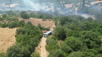 Bursa’nın İnegöl ilçesinde çıkan orman yangını kontrol altına alındı. Yangın
