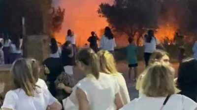 Bursa’nın Karacabey ilçesinde kadınlar arasında düzenlenen şalvar gecesi sebebiyle atılan