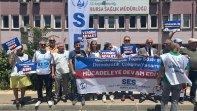 Sağlık ve Sosyal Hizmet Emekçileri Sendikası (SES) Bursa Şubesi toplu