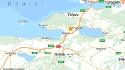 Bursa'nın Gemlik ilçesinde bir deprem daha oldu. Depremin büyüklüğü bu