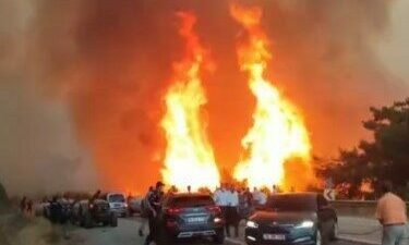 Kestel ile Gürsu arasındaki ormanlık alanda başlayan ve rüzgarın etkisiyle