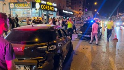 Bursa’nın Yıldırım ilçesinde alkollü sürücü, aracıyla seyir halindeyken makas atmaya