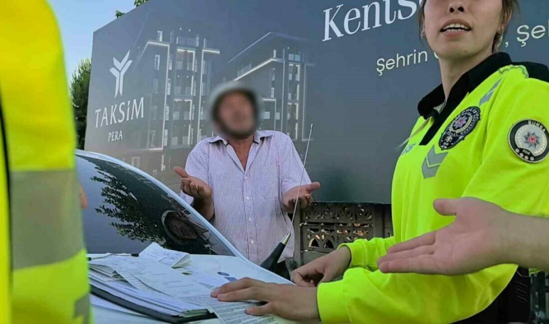 Bursa’nın İnegöl ilçesinde polis ekiplerince durdurulan sürücü alkollü çıktı. Alkollü