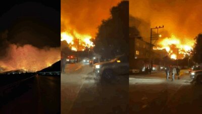 Bursa’nın Kestel ile Gürsu ilçeleri arasında çıkan orman yangını sebebiyle