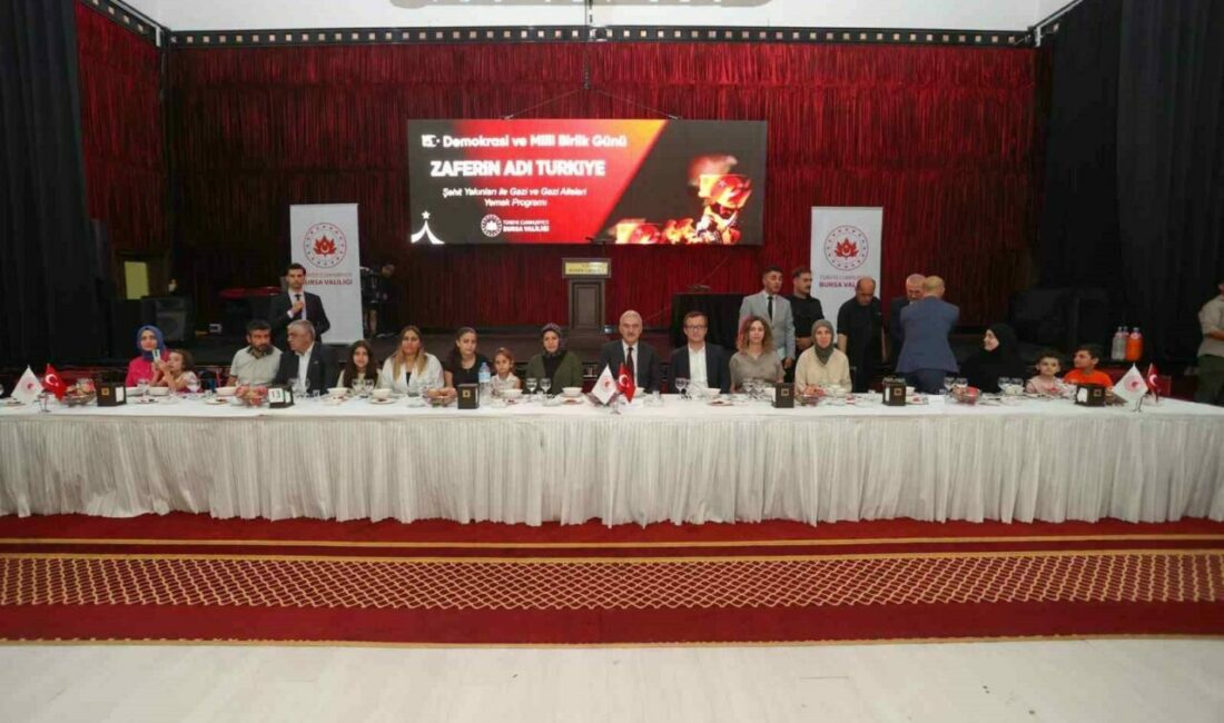 Bursa Valiliği, 15 Temmuz’un 9. yıl dönümünde şehit yakınları ve