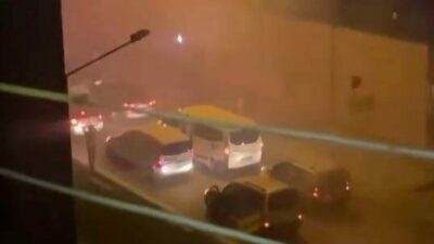 Bursa’da asker uğurlama konvoyunda silahla havaya ateş açan şahıslar kameraya