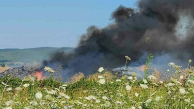 Bursa’da Mustafakemalpaşa ilçesinde bir besi çiftliğinde çıkan yangın 3 bölgeye