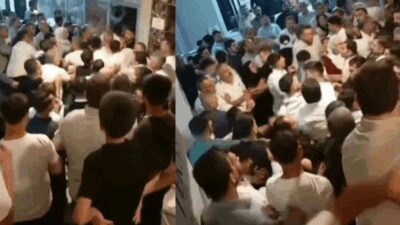 Bursa’nın Yıldırım ilçesinde bir düğünde çocuk meselesi yüzünden başlayan tartışma