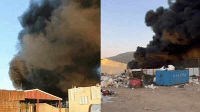 Bursa’da bir geri dönüşüm tesisinde yangın çıktı. Tesisin büyük bölümünü