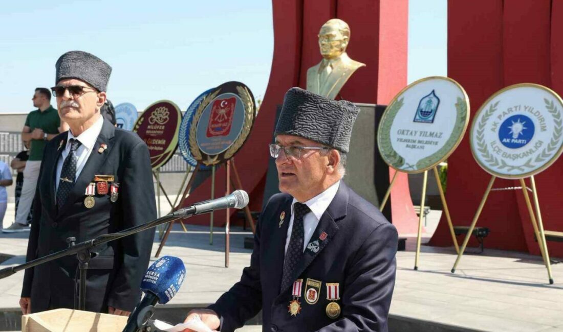 Bursa’da Kıbrıs Barış Harekâtı’nın 51. yıl dönümü töreni Bursa Büyükşehir Belediye Başkanı Mustafa Bozbey, Kıbrıs Barış Harekâtı’nın 51.