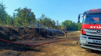 Bursa’nın İnegöl ilçesinde çıkan orman yangını, ekiplerin ve vatandaşların müdahalesiyle