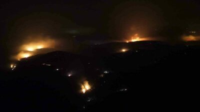 Bursa’nın Harmancık ilçesinde 4.gününe giren orman yangını sabah saatlerinde etkisini