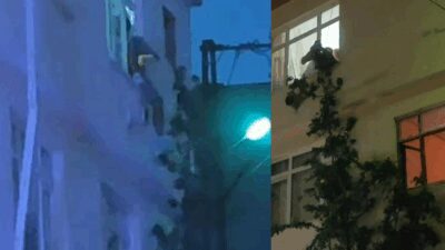 Bursa’da bir kişi camdan sarkarak intihar girişiminde bulundu. Polis ekipleri