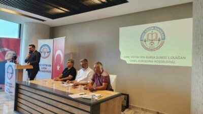 Genç Eğitim Sendikası’nın Bursa şubesi düzenlenen törenle açıldı. Genç Eğitim