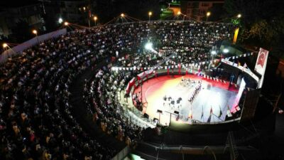 Bursa’nın İnegöl ilçesinde 38. Uluslararası Kültür Sanat Festivali renkli görüntülerle