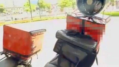 Türkiye’nin dört bir yanında sıcaklar etkisini gösterirken Bursa’da bir kuryenin