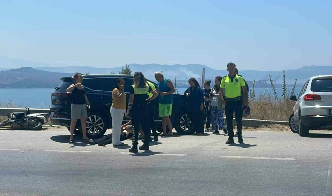 Bursa’nın Gemlik ilçesinde motosikletinin kontrolünü kaybeden sürücü, kaza yaptı. Kaza,
